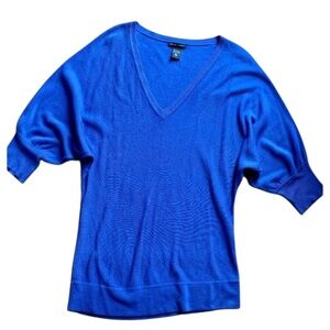 🛑 SOLD ‼️ NEW YORK & COMPANY Blue Violet V-Neck Pullover Acrylic Sweater